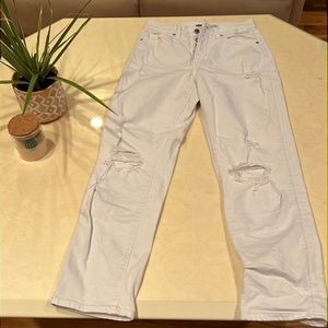 White Old Navy Jeans; Size 4; Good Condition